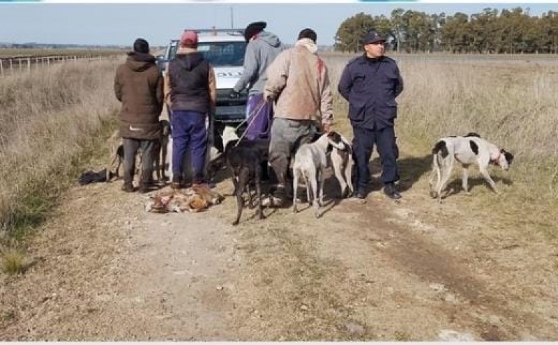 Cuatro hombres infraccionados por caza furtiva en Loma Negra